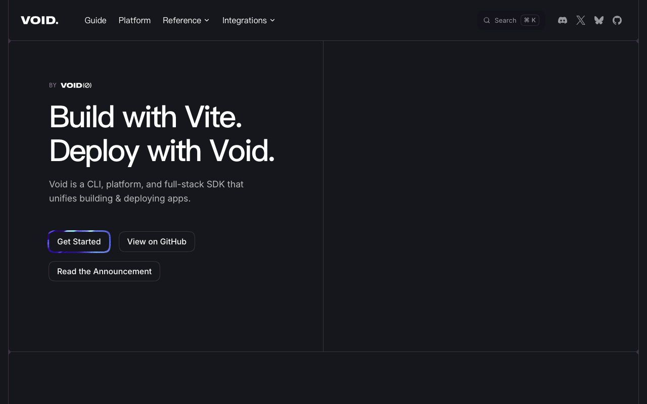 Void：把 Vite 应用开发与部署放进同一流程 · 项目配图